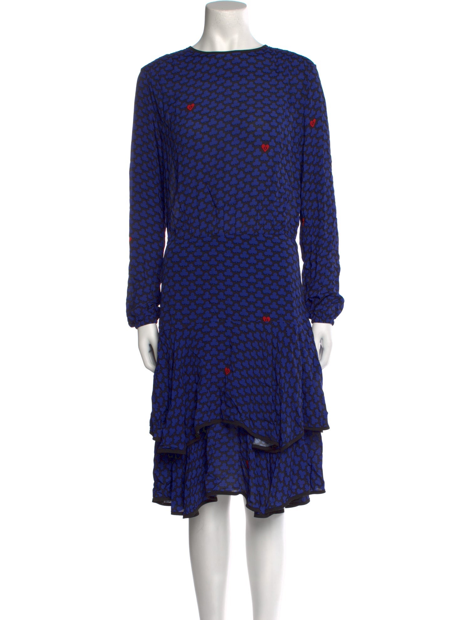 Ottod'Ame Polka Dot Print Midi Length Dress
