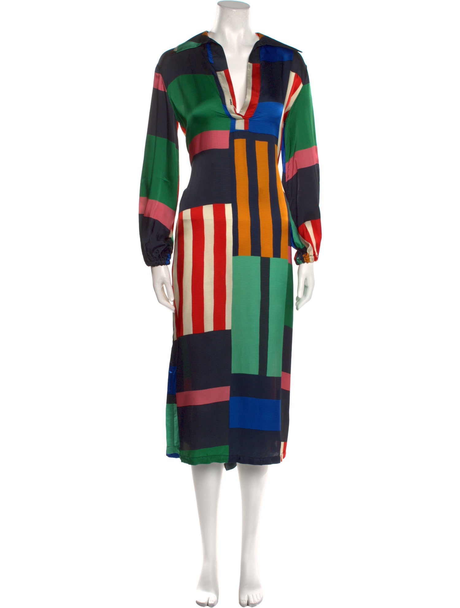 Ottod'Ame Striped Long Dress