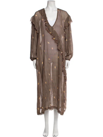 Ottod'Ame Printed Long Dress