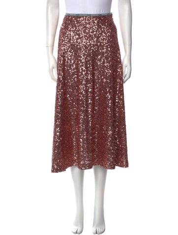 Ottod'Ame Skirts Sequin Embellishments Midi Length Skirt XS