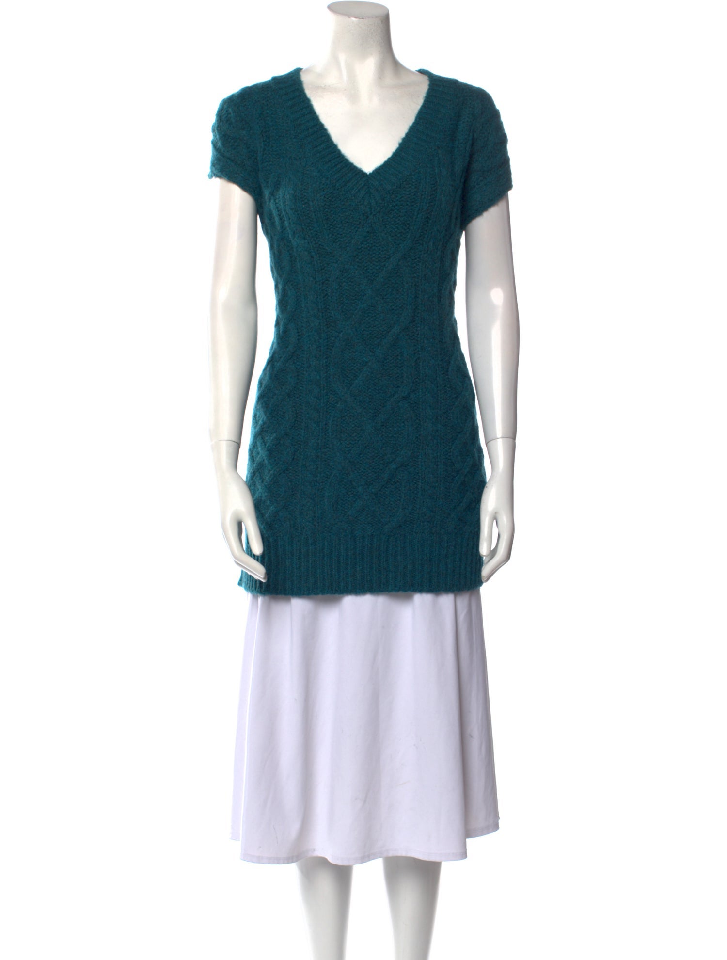 Ottod'Ame Virgin Wool V-Neck Sweater