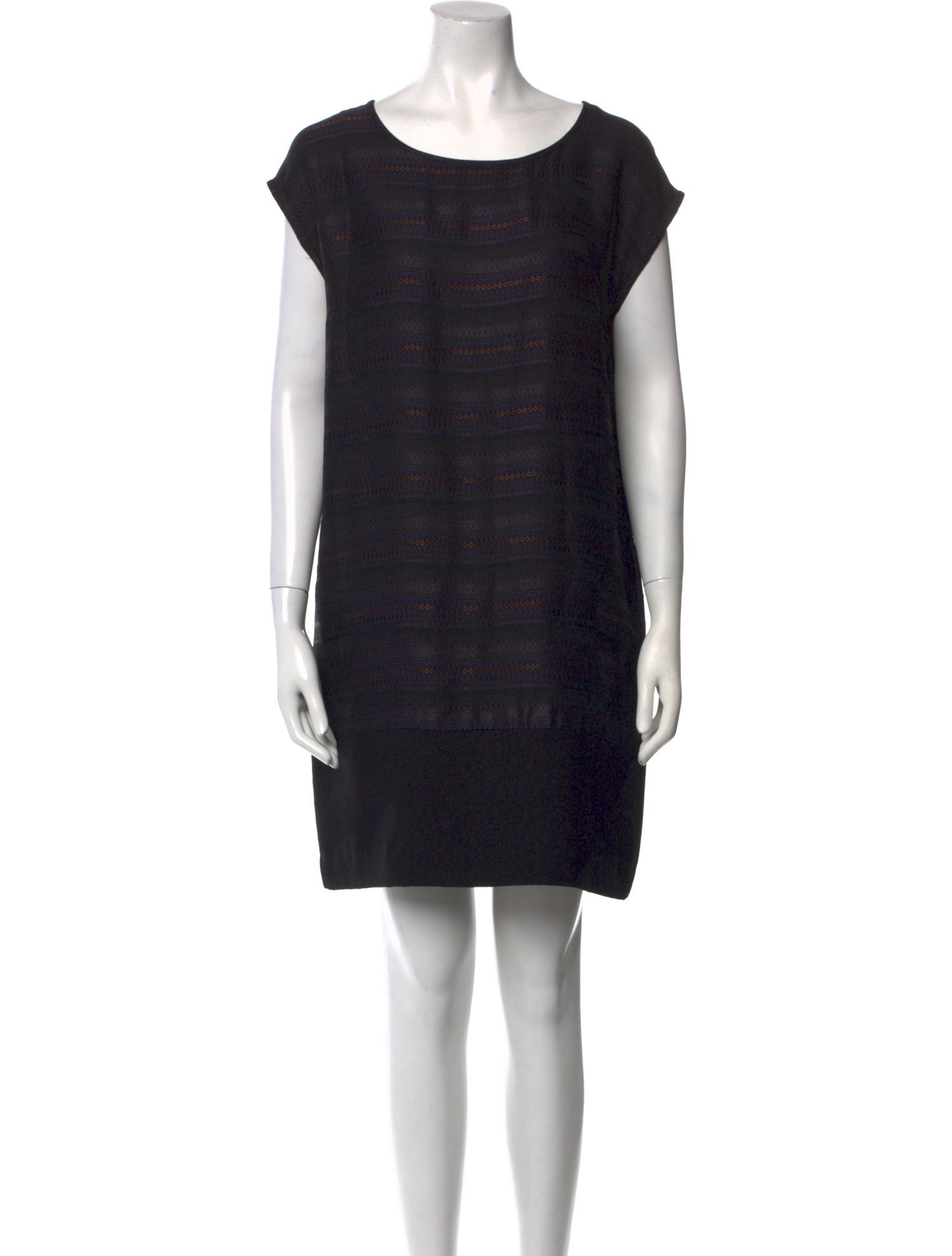 Ottod'Ame Bateau Neckline Mini Dress