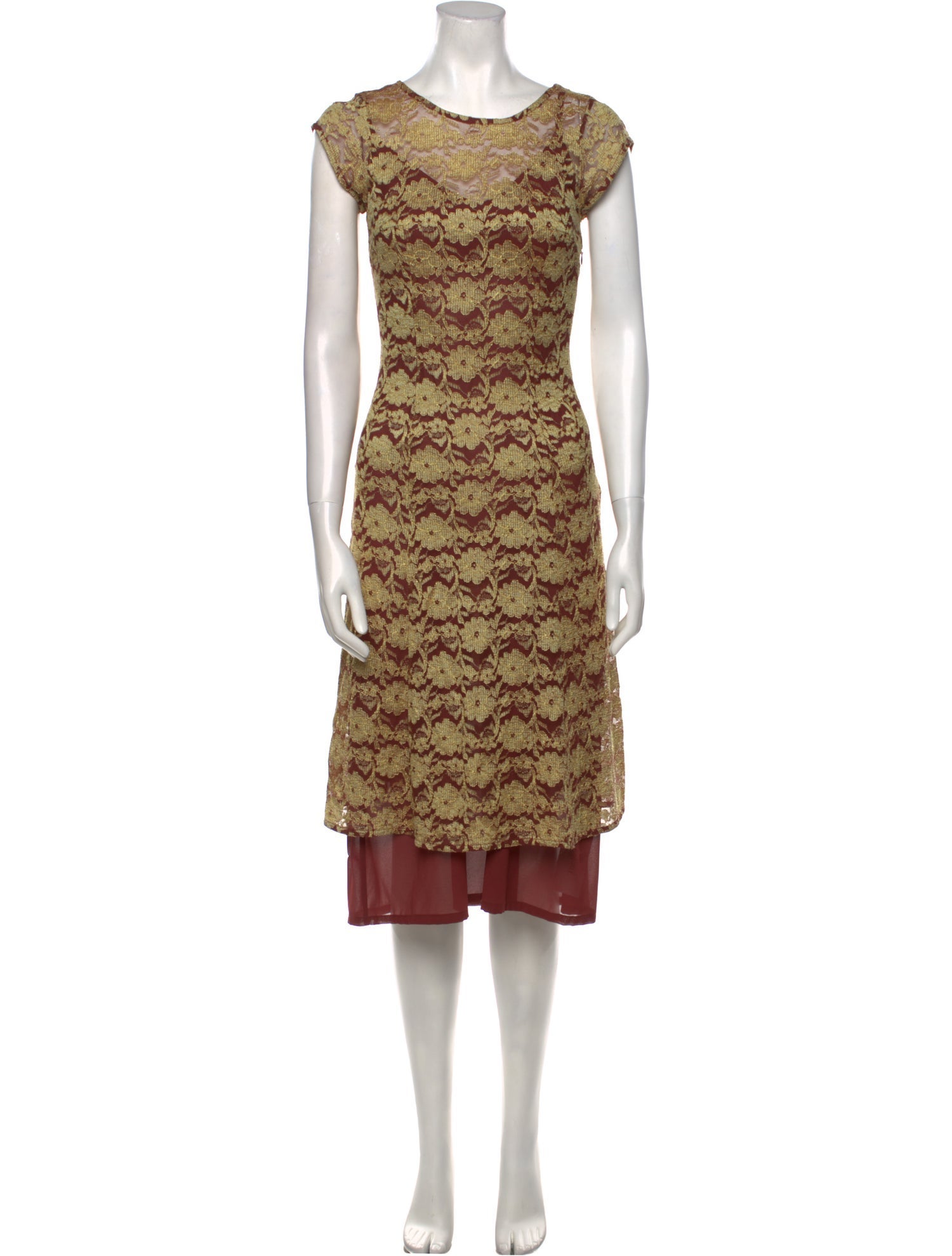 Ottod'Ame Printed Knee-Length Dress