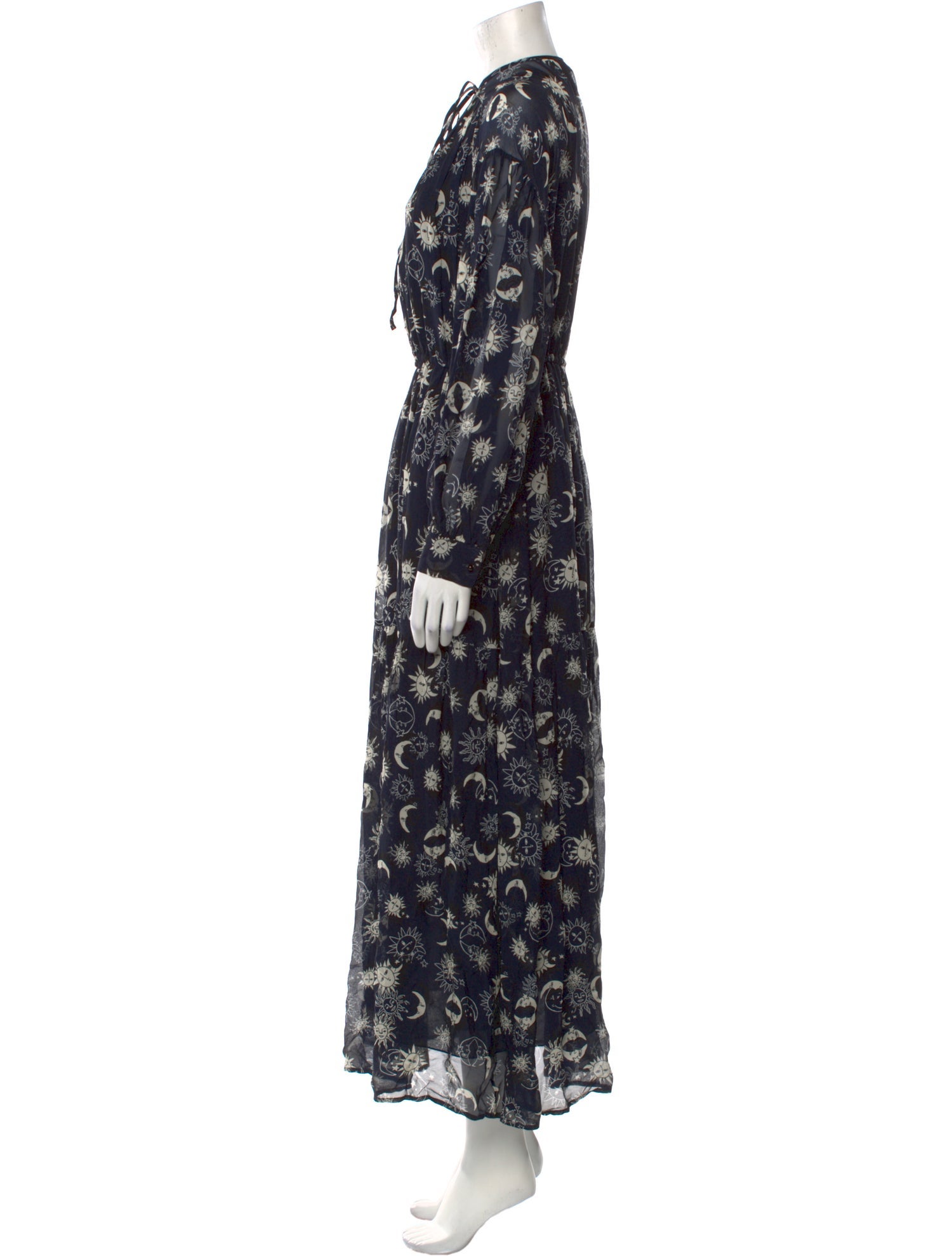 Ottod'Ame Floral Print Long Dress