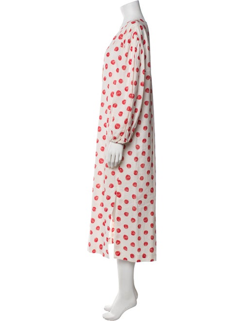 Ottod'Ame Polka Dot Print Long Dress