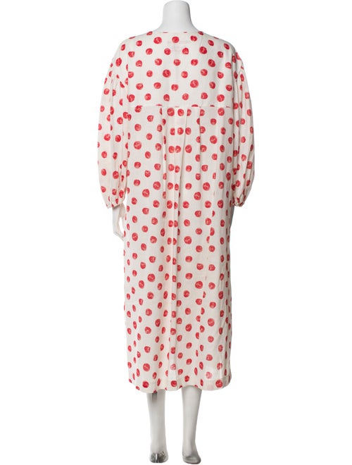 Ottod'Ame Polka Dot Print Long Dress