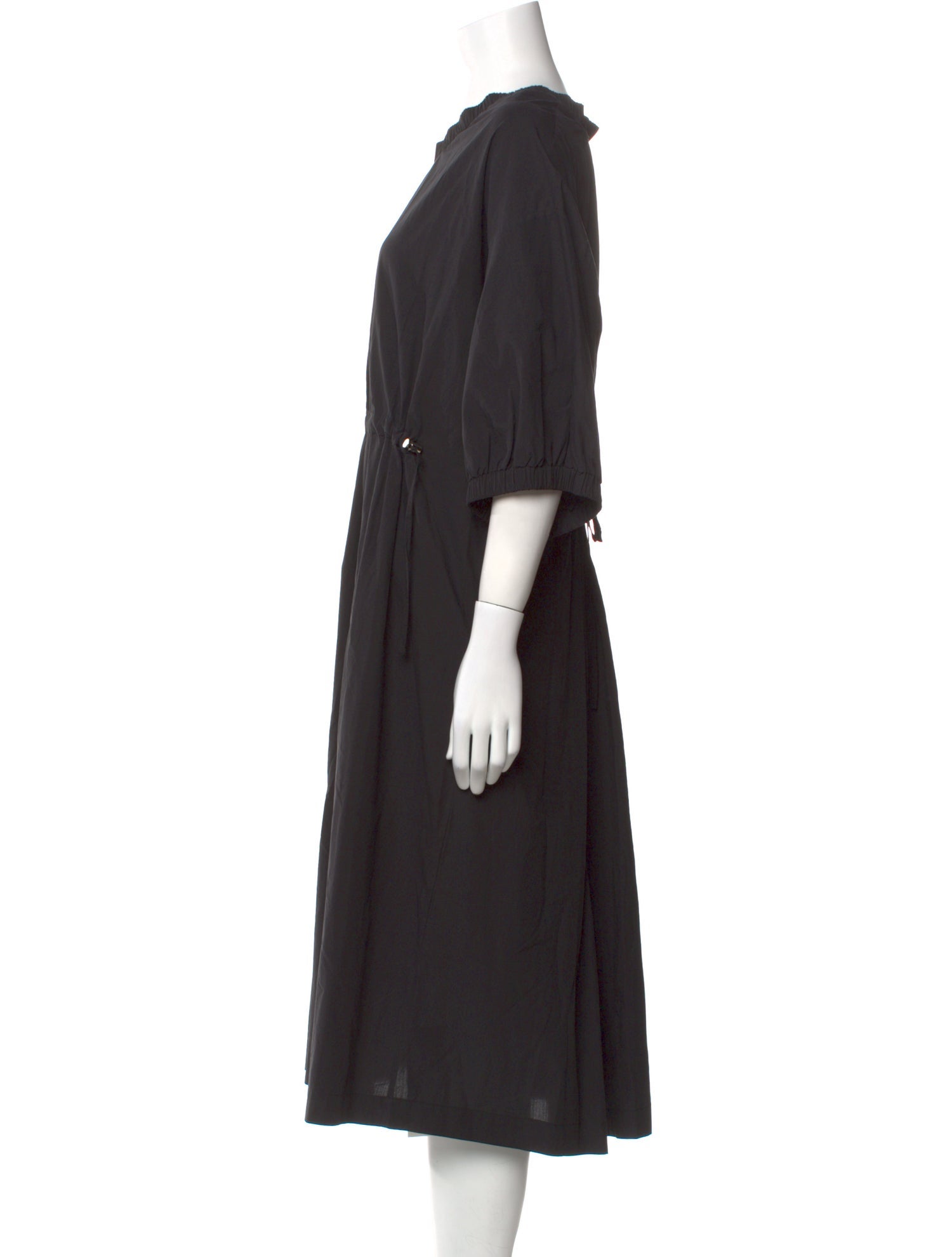 Ottod'Ame Scoop Neck Midi Length Dress