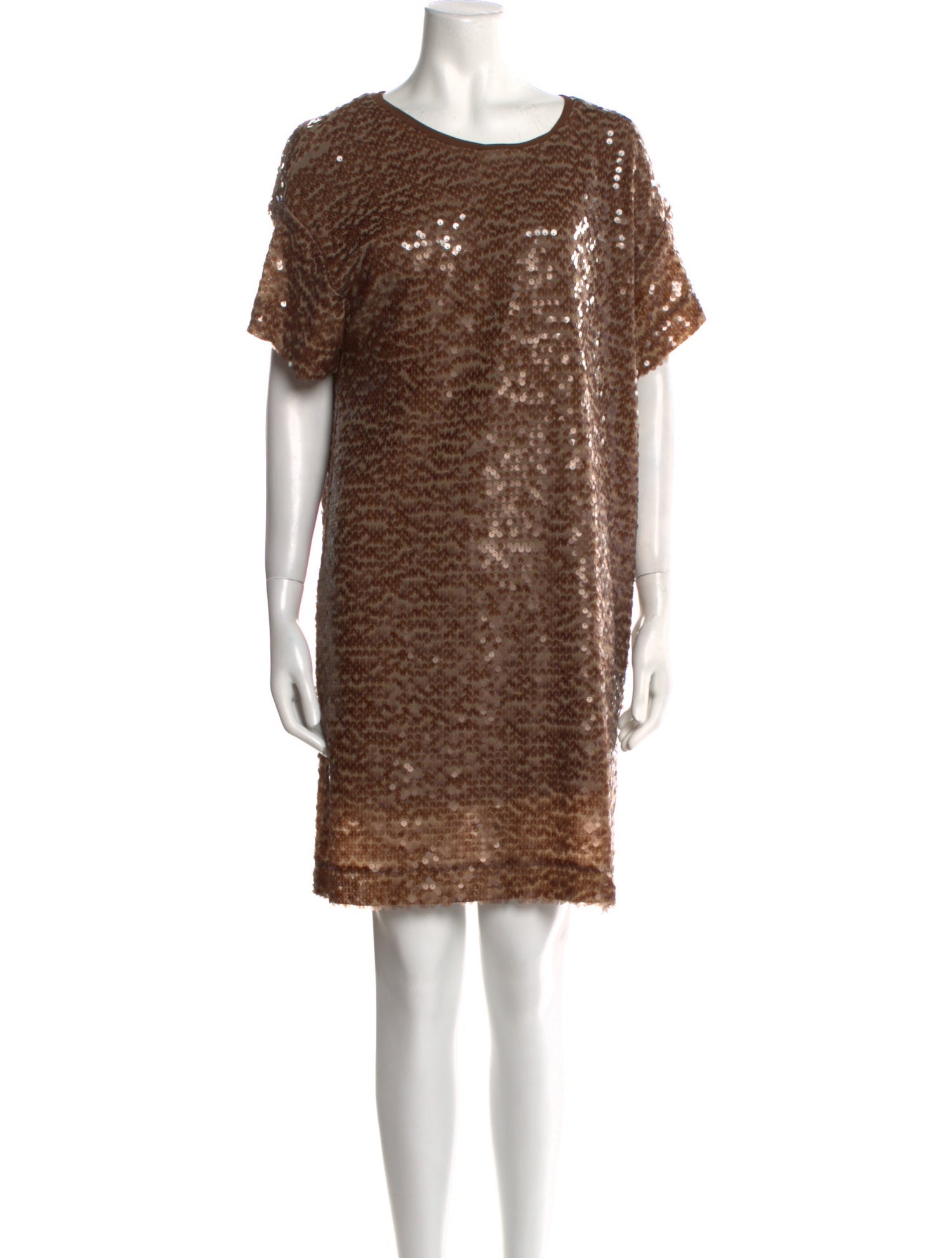 Ottod'Ame Scoop Neck Mini Dress