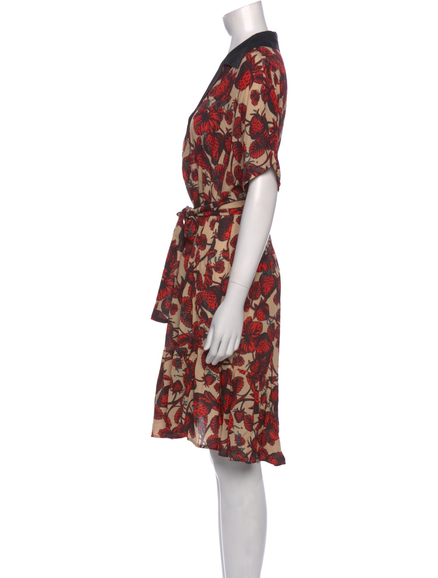 Ottod'Ame Floral Print Knee-Length Dress