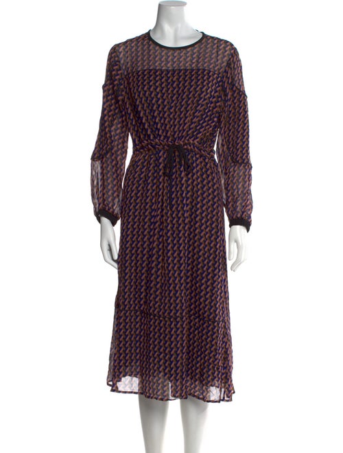 Ottod'Ame Polka Dot Print Knee-Length Dress