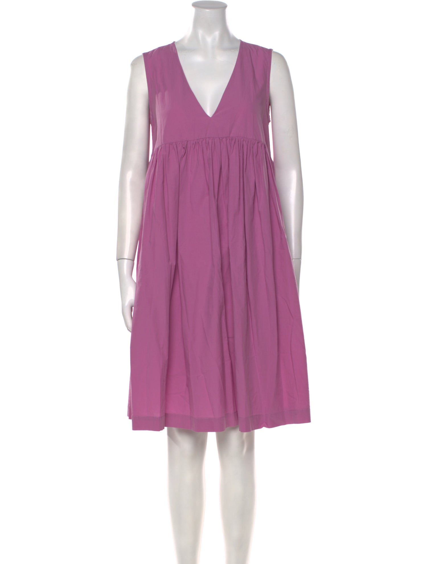 Ottod'Ame V-Neck Knee-Length Dress