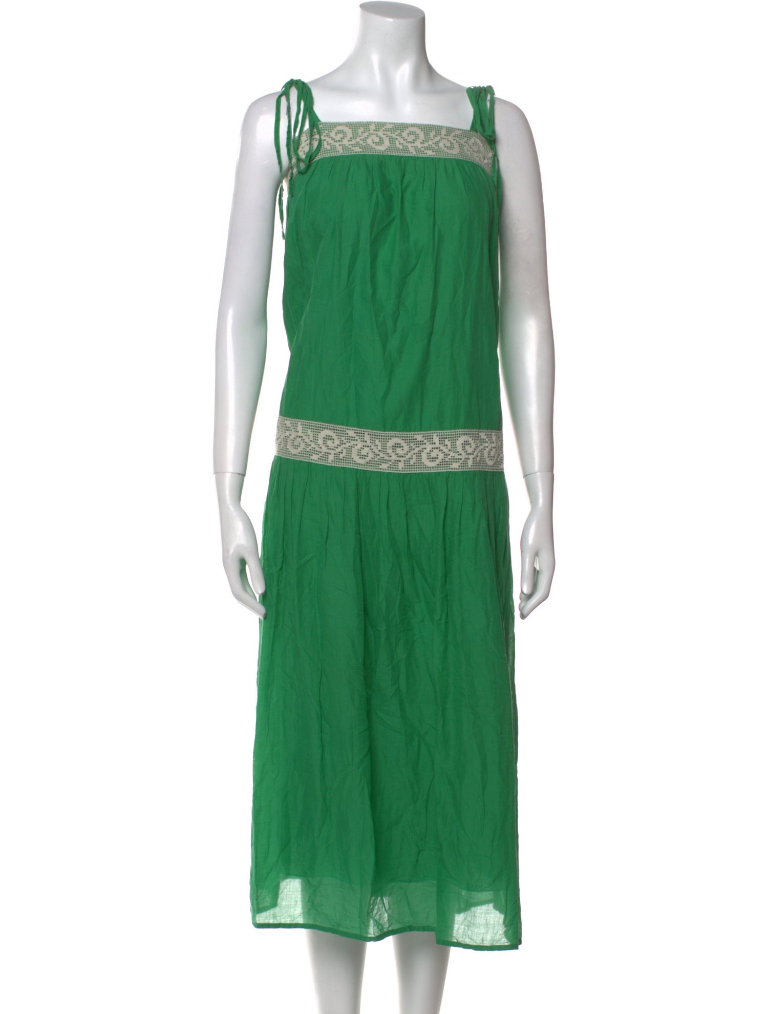 Ottod'Ame Colorblock Pattern Long Dress