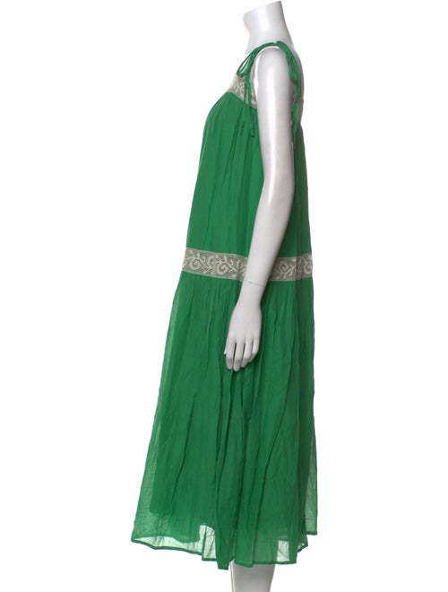 Ottod'Ame Colorblock Pattern Long Dress