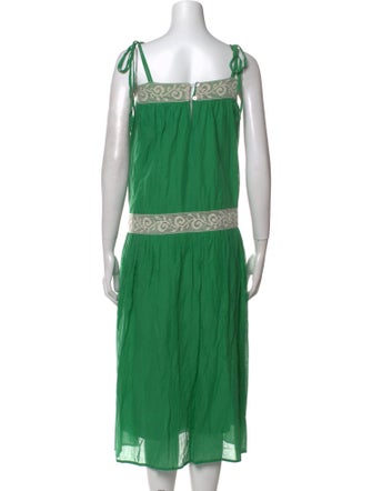 Ottod'Ame Colorblock Pattern Long Dress