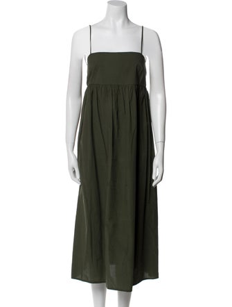 Ottod'Ame Square Neckline Midi Length Dress