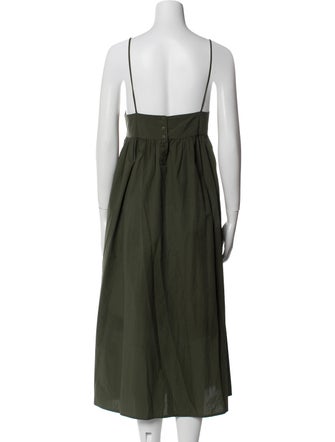 Ottod'Ame Square Neckline Midi Length Dress