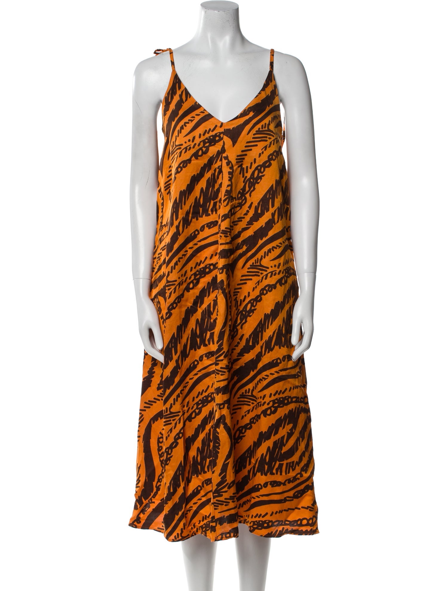 Ottod'Ame Linen Midi Length Dress