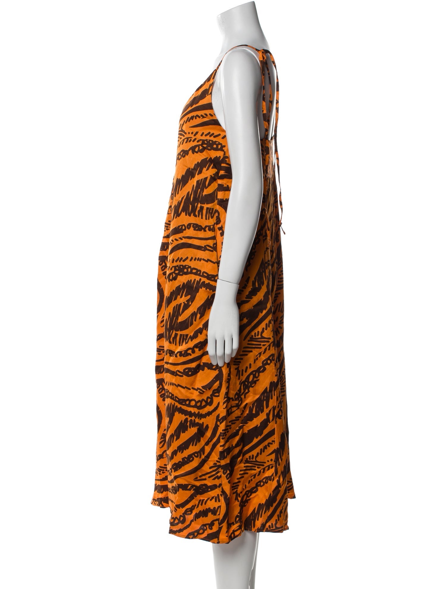 Ottod'Ame Linen Midi Length Dress