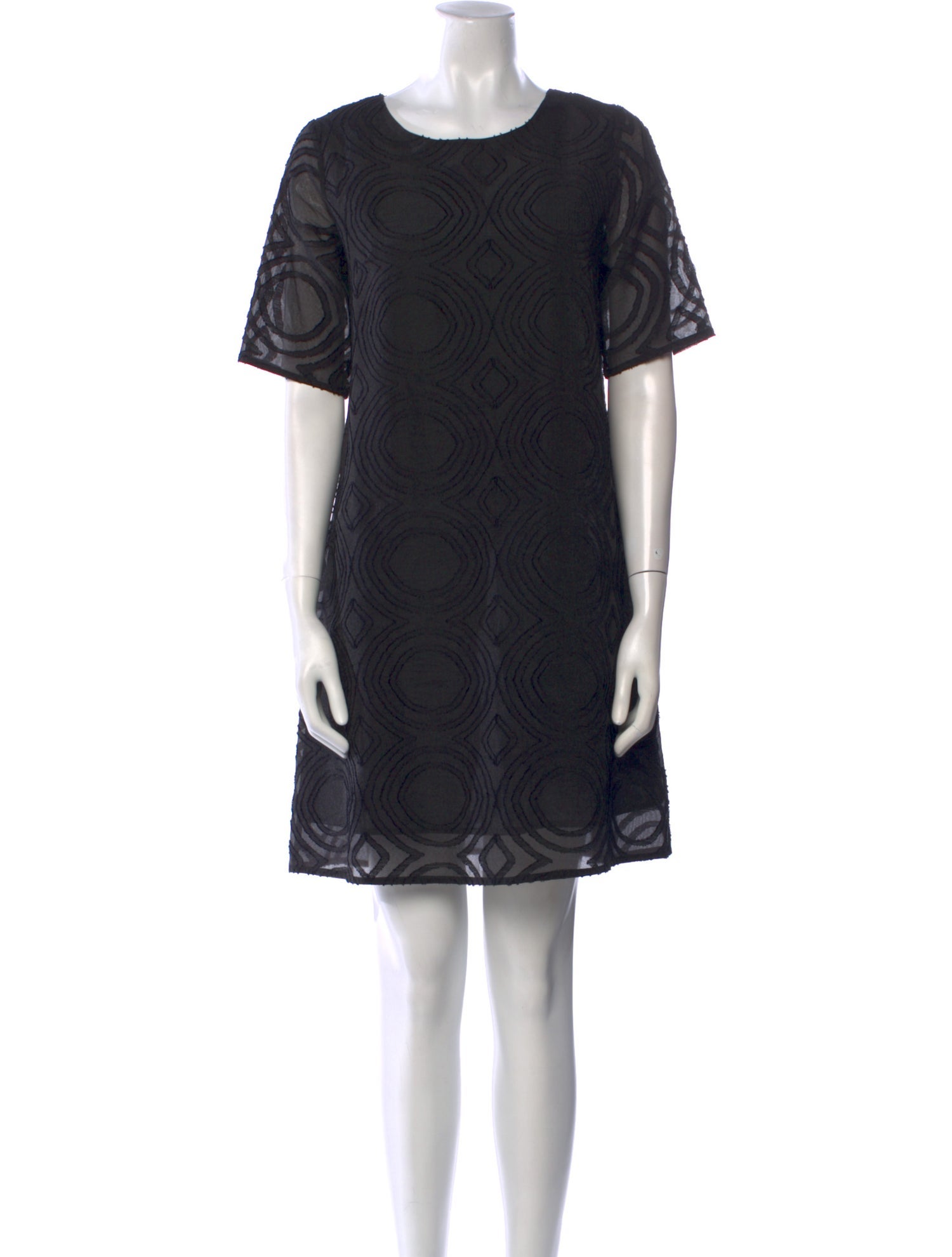 Ottod'Ame Scoop Neck Mini Dress