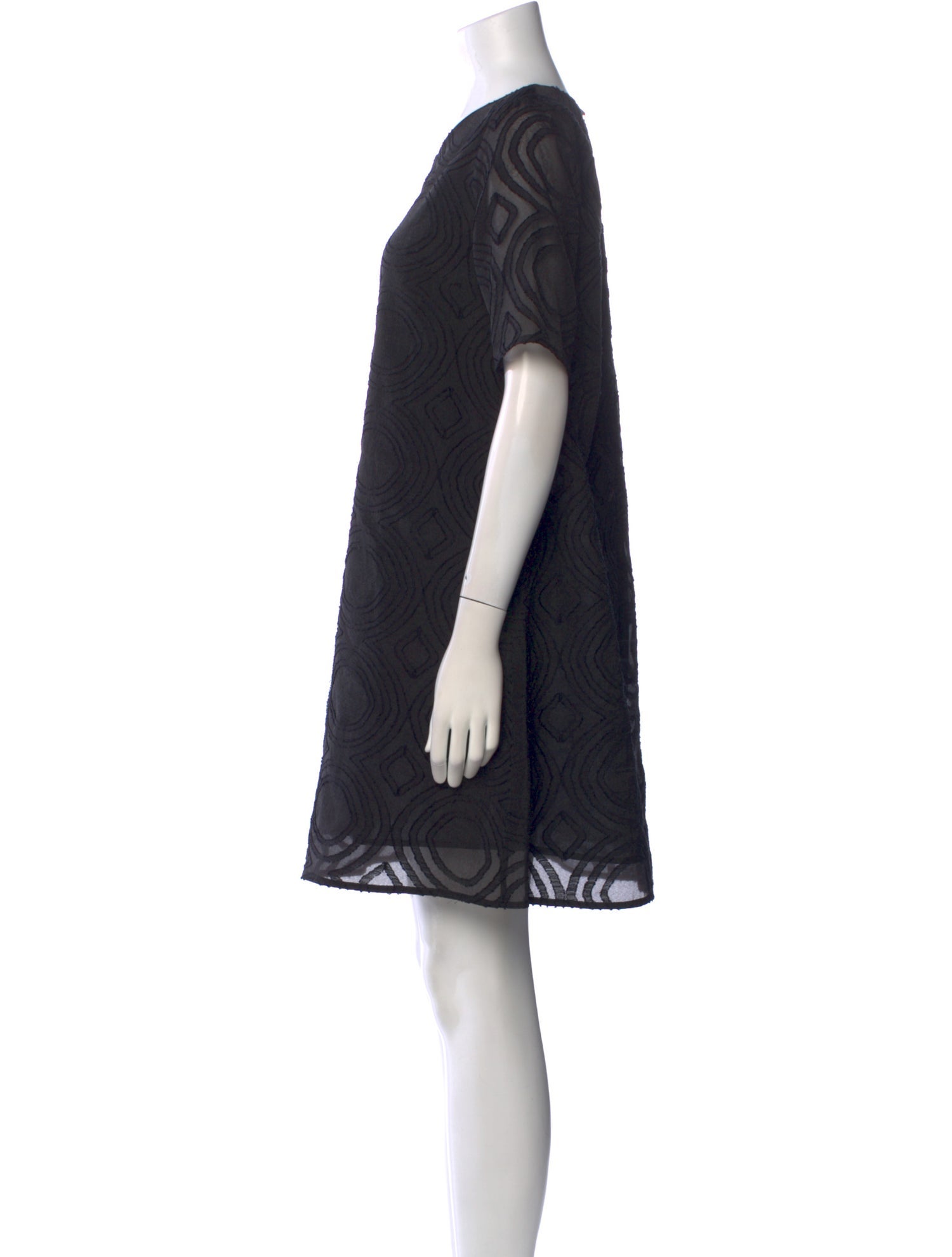 Ottod'Ame Scoop Neck Mini Dress