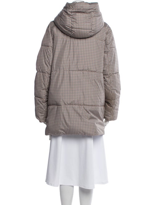 Ottod'Ame Plaid Print Faux Fur Jacket