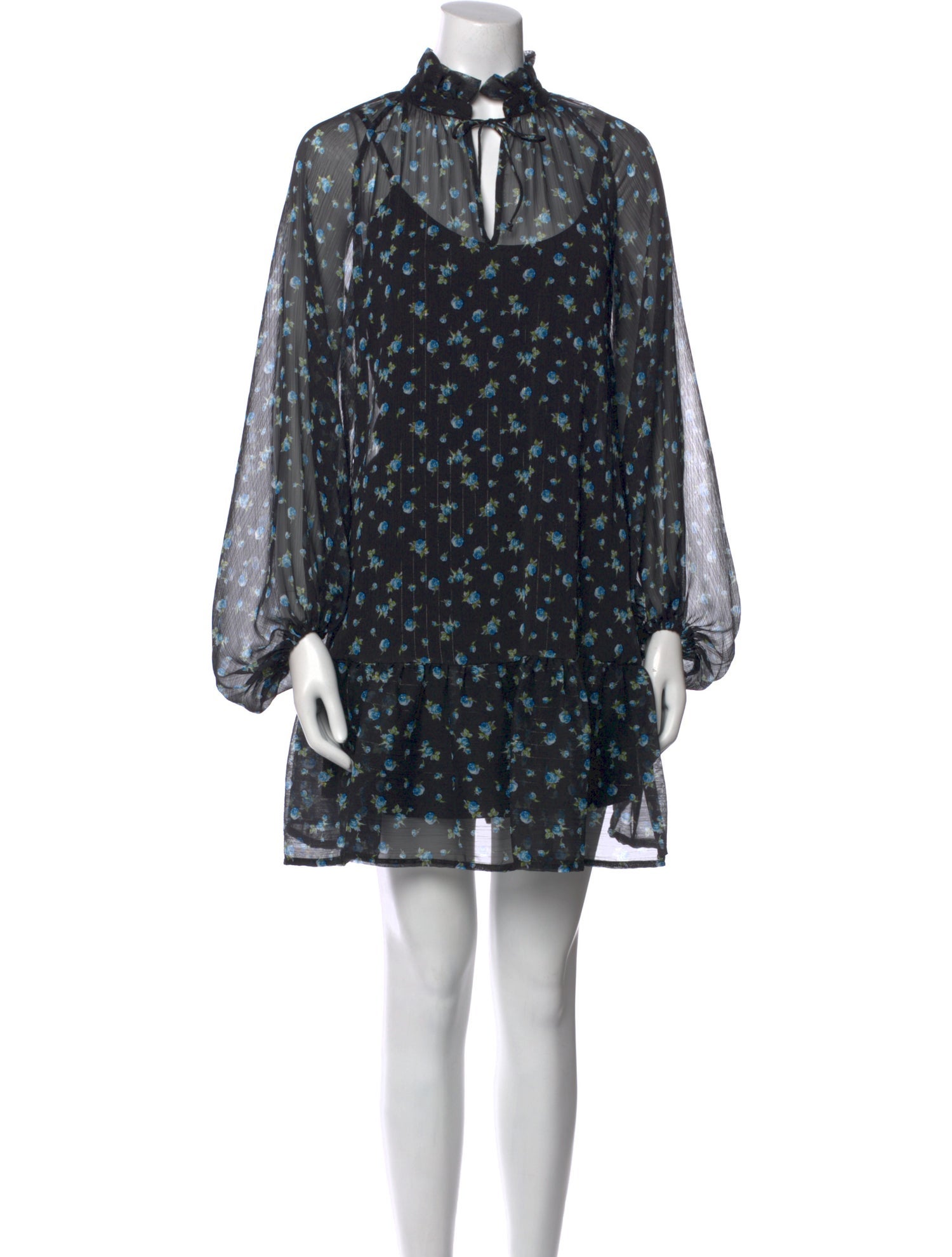 Ottod'Ame Floral Print Mini Dress w/ Tags