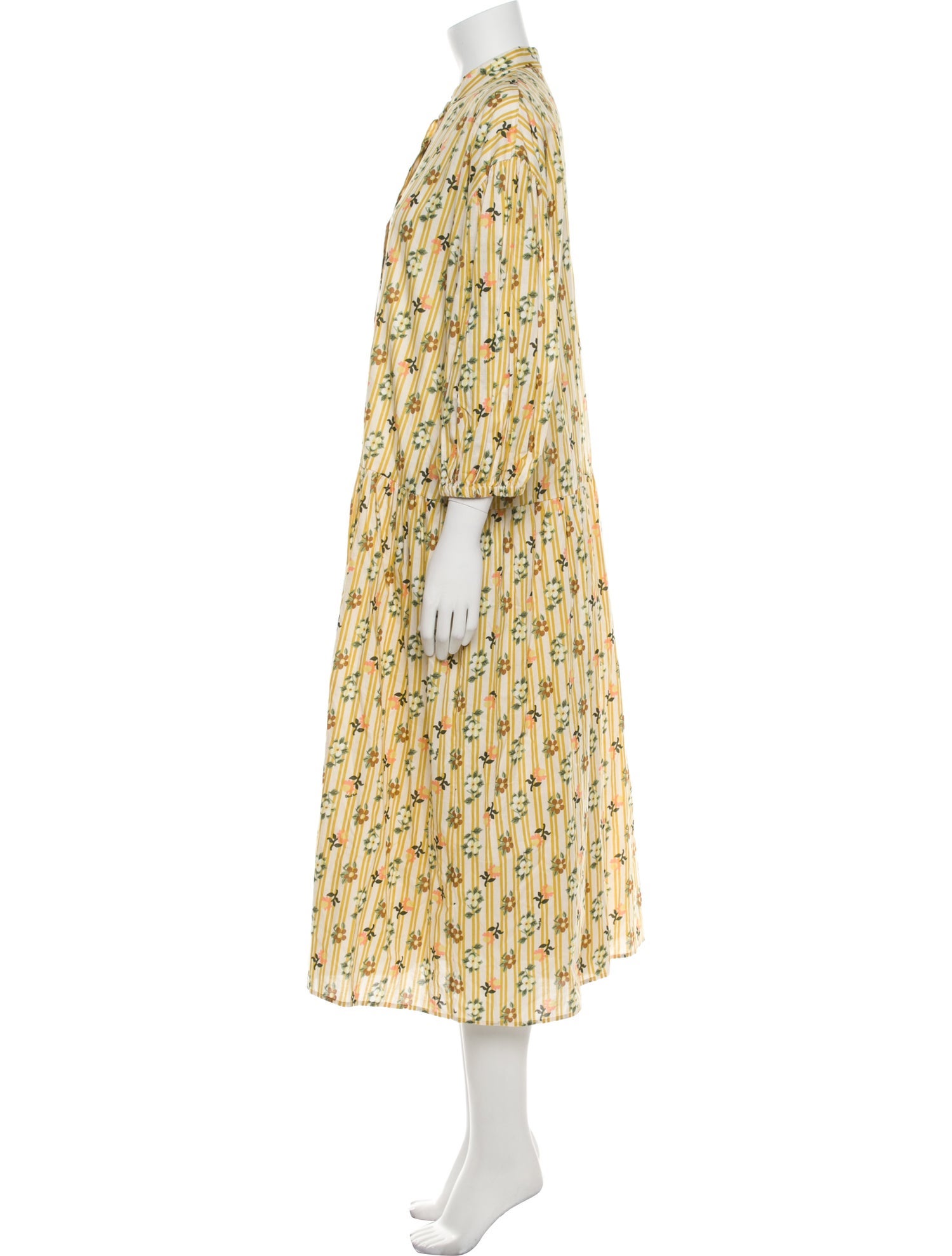 Ottod'Ame Floral Print Long Dress