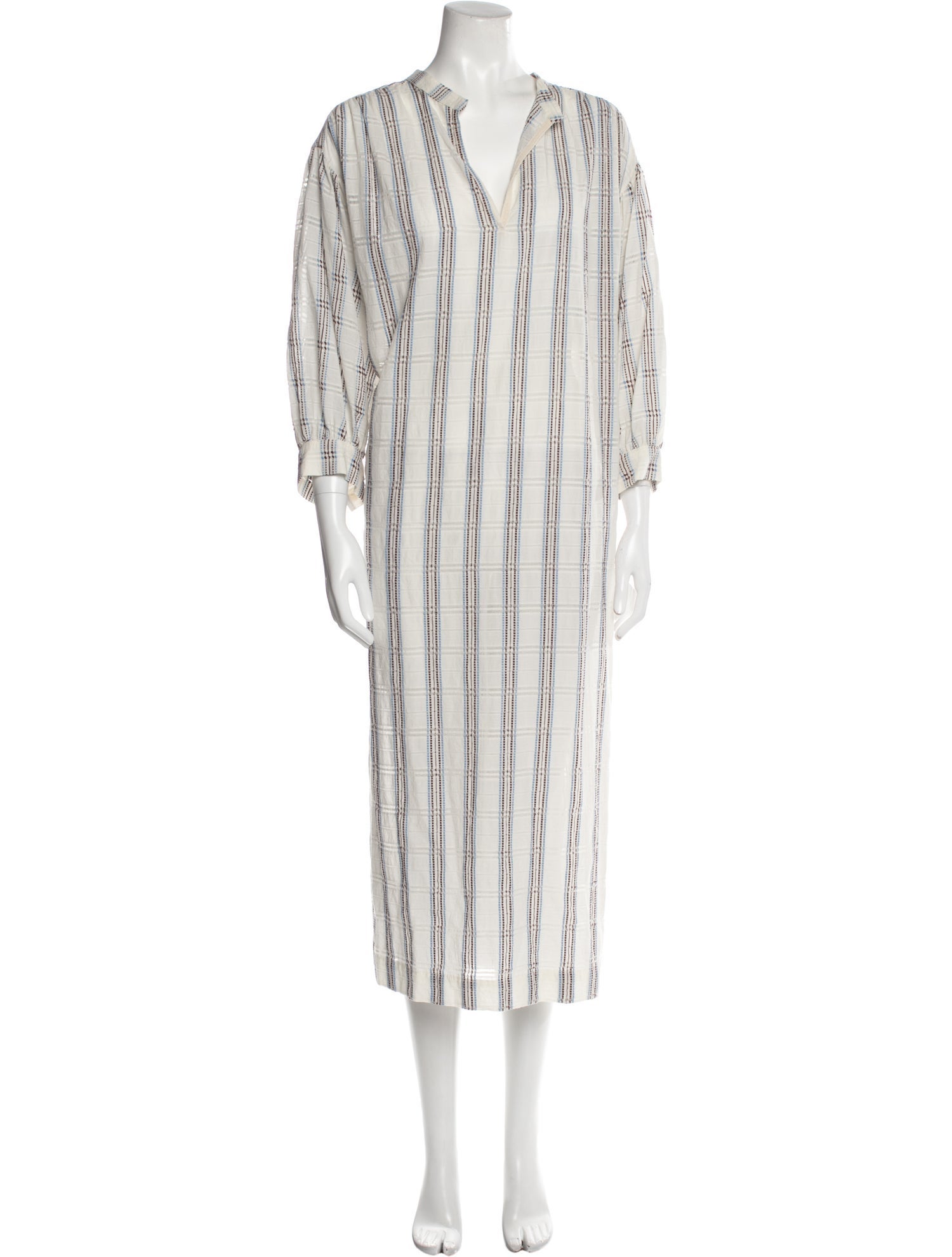 Ottod'Ame Striped Midi Length Dress w/ Tags