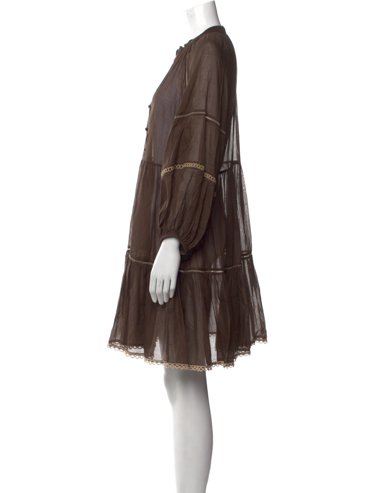 Ottod'Ame V-Neck Mini Dress