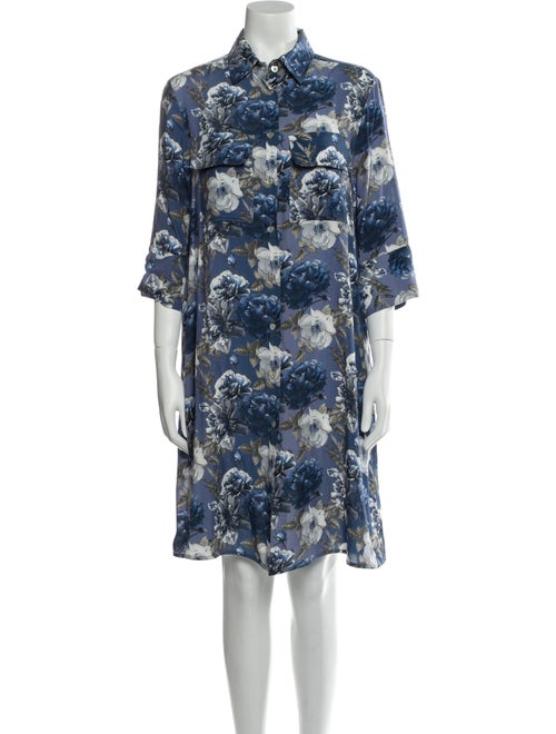 Ottotredici Floral Print Knee-Length Dress