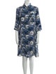 Ottotredici Floral Print Knee-Length Dress