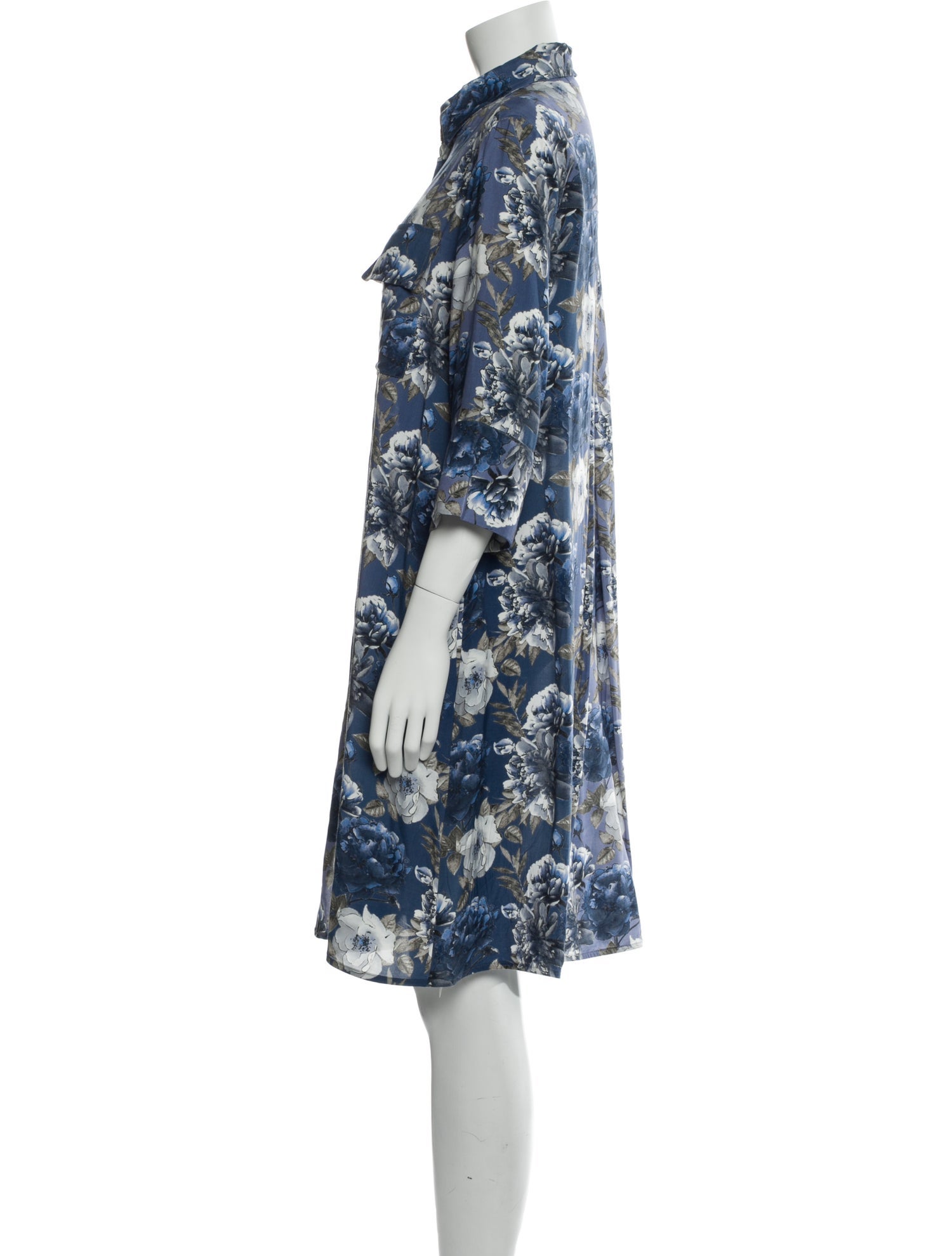 Ottotredici Floral Print Knee-Length Dress