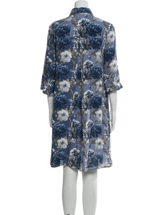Ottotredici Floral Print Knee-Length Dress
