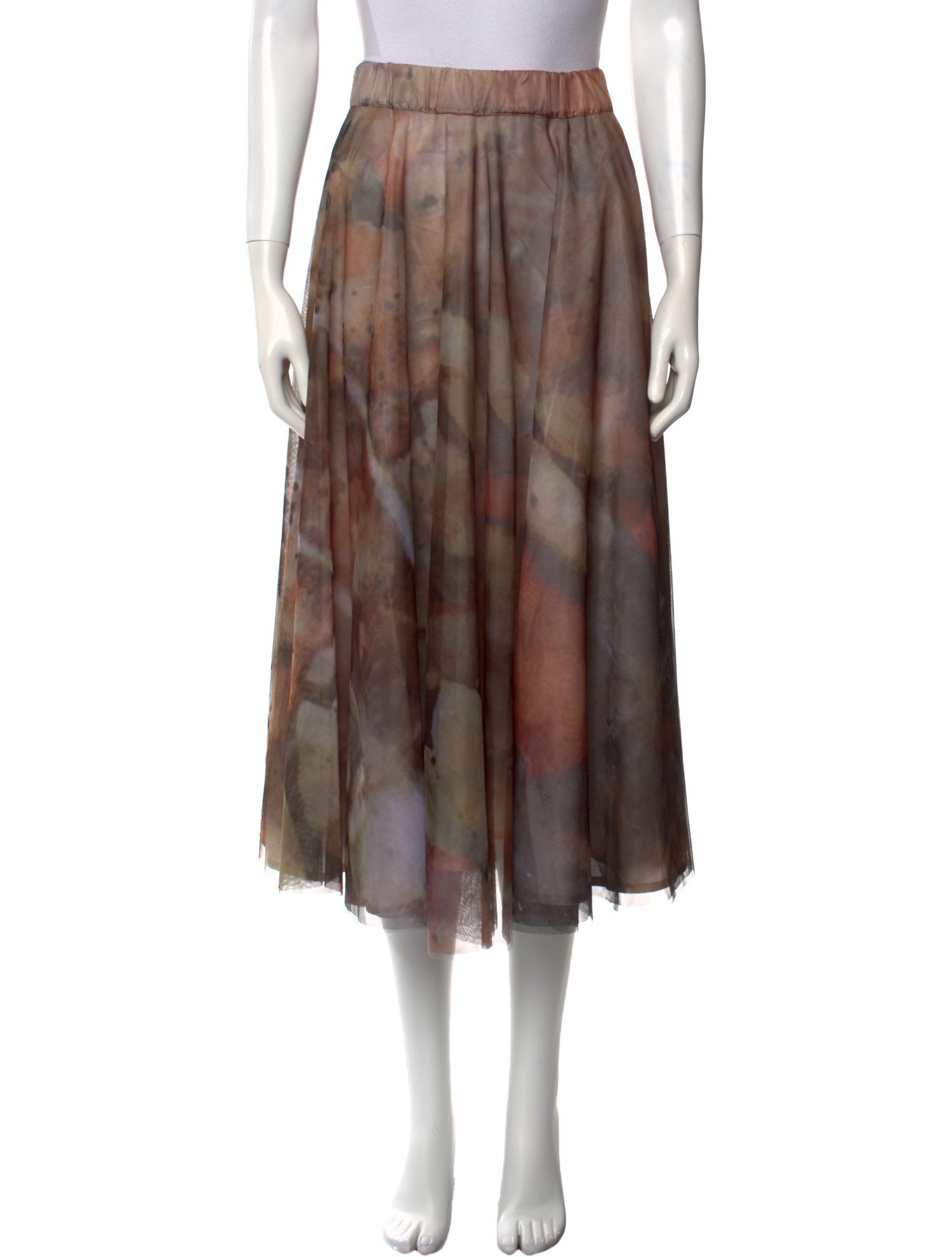 Ottotredici Printed Midi Length Skirt