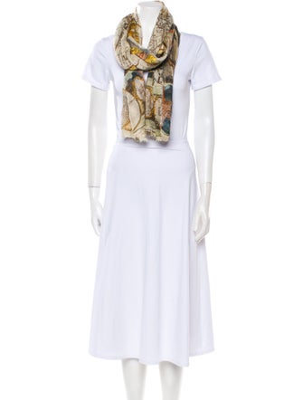 Ottotredici Silk Printed Scarf