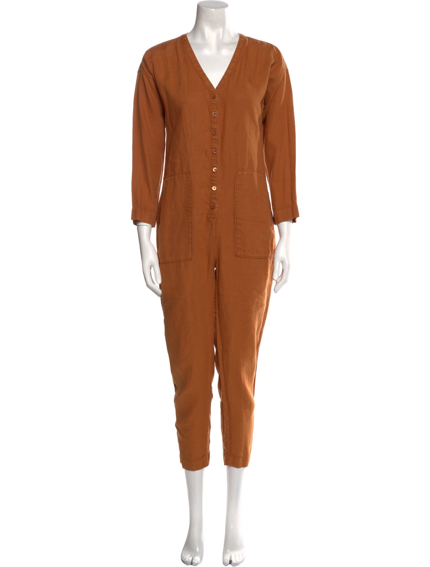 Outerknown Linen V-Neck Jumpsuit