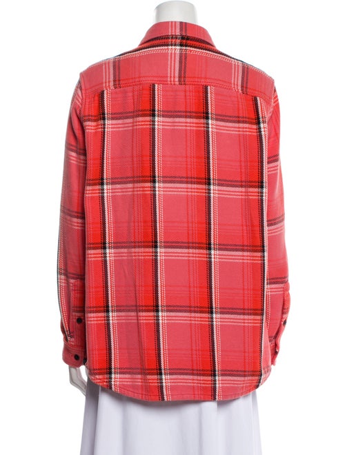 Outerknown Plaid Print Long Sleeve Button-Up Top