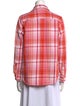 Outerknown Plaid Print Long Sleeve Button-Up Top