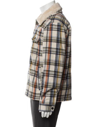 Outerknown Wool Plaid Print Trucker Jacket