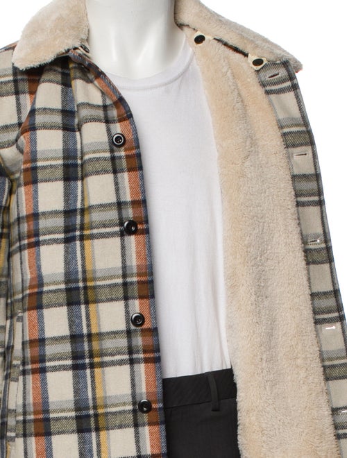 Outerknown Wool Plaid Print Trucker Jacket