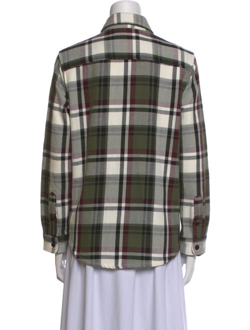 Outerknown Plaid Print Long Sleeve Button-Up Top