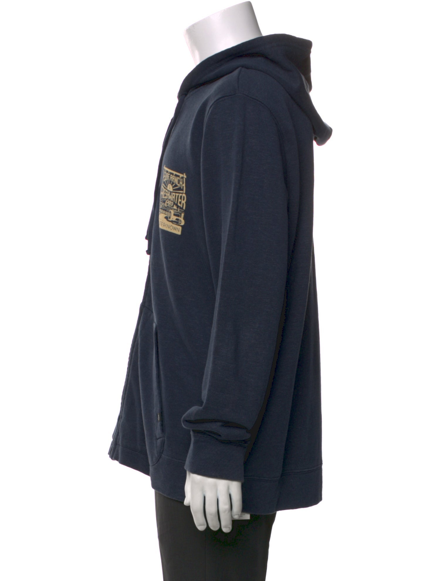 Outerknown Graphic Print V-Neck Hoodie