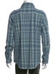 Outerknown Plaid Print Long Sleeve Denim Shirt