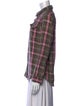 Outerknown Plaid Print Long Sleeve Button-Up Top