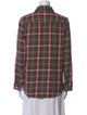 Outerknown Plaid Print Long Sleeve Button-Up Top