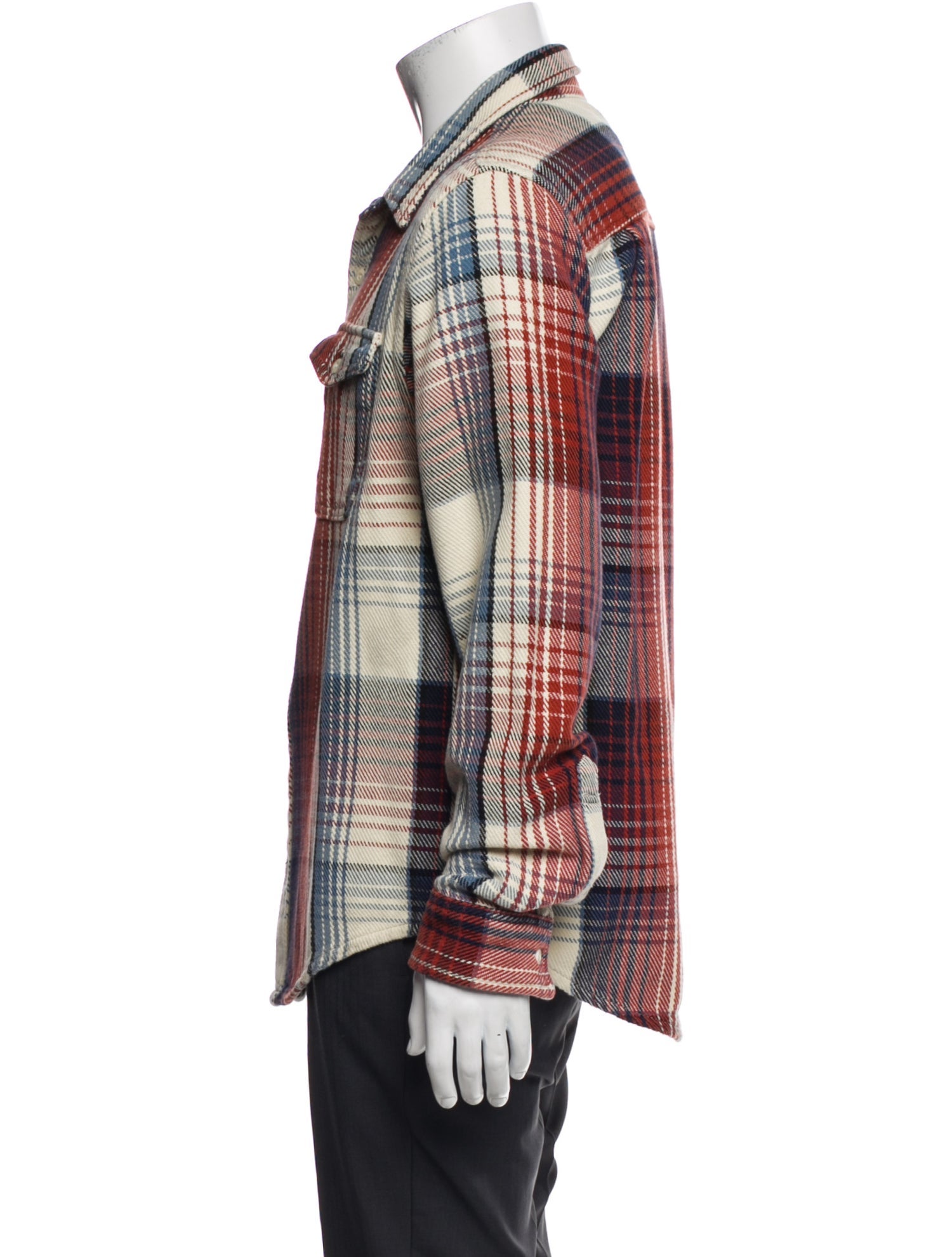 Outerknown Plaid Print Moto Jacket