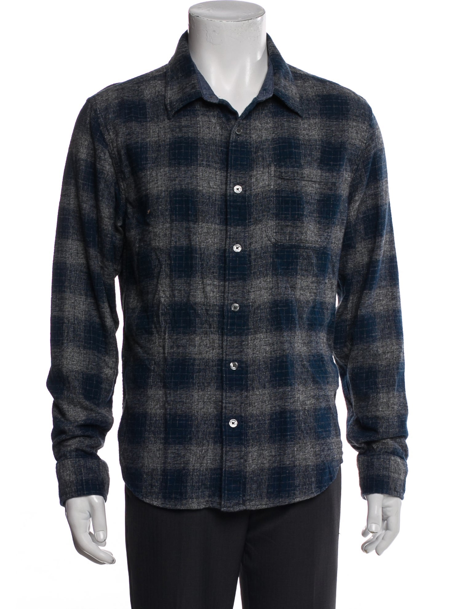 Outerknown Plaid Print Long Sleeve Shirt