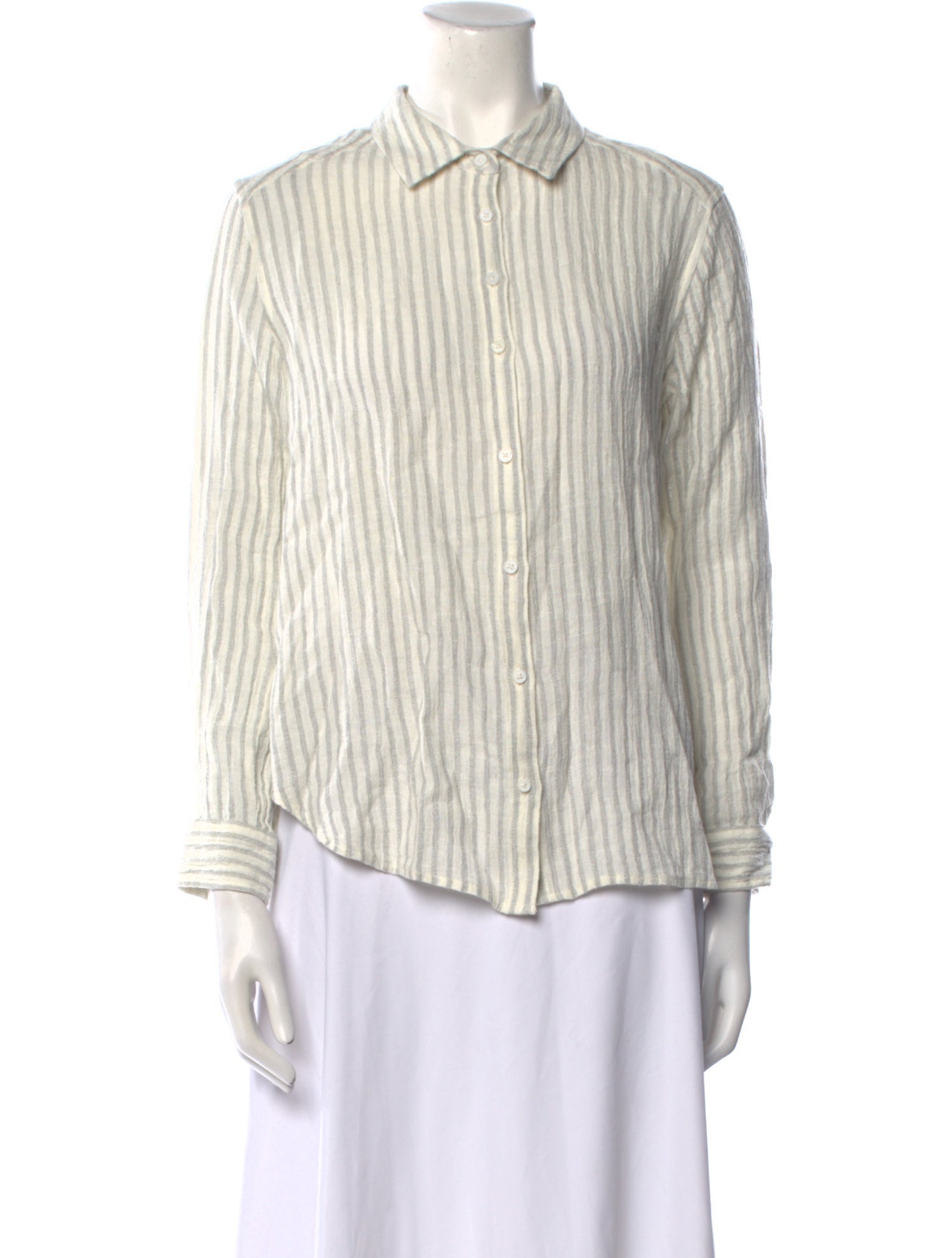 Outerknown Linen Striped Button-Up Top