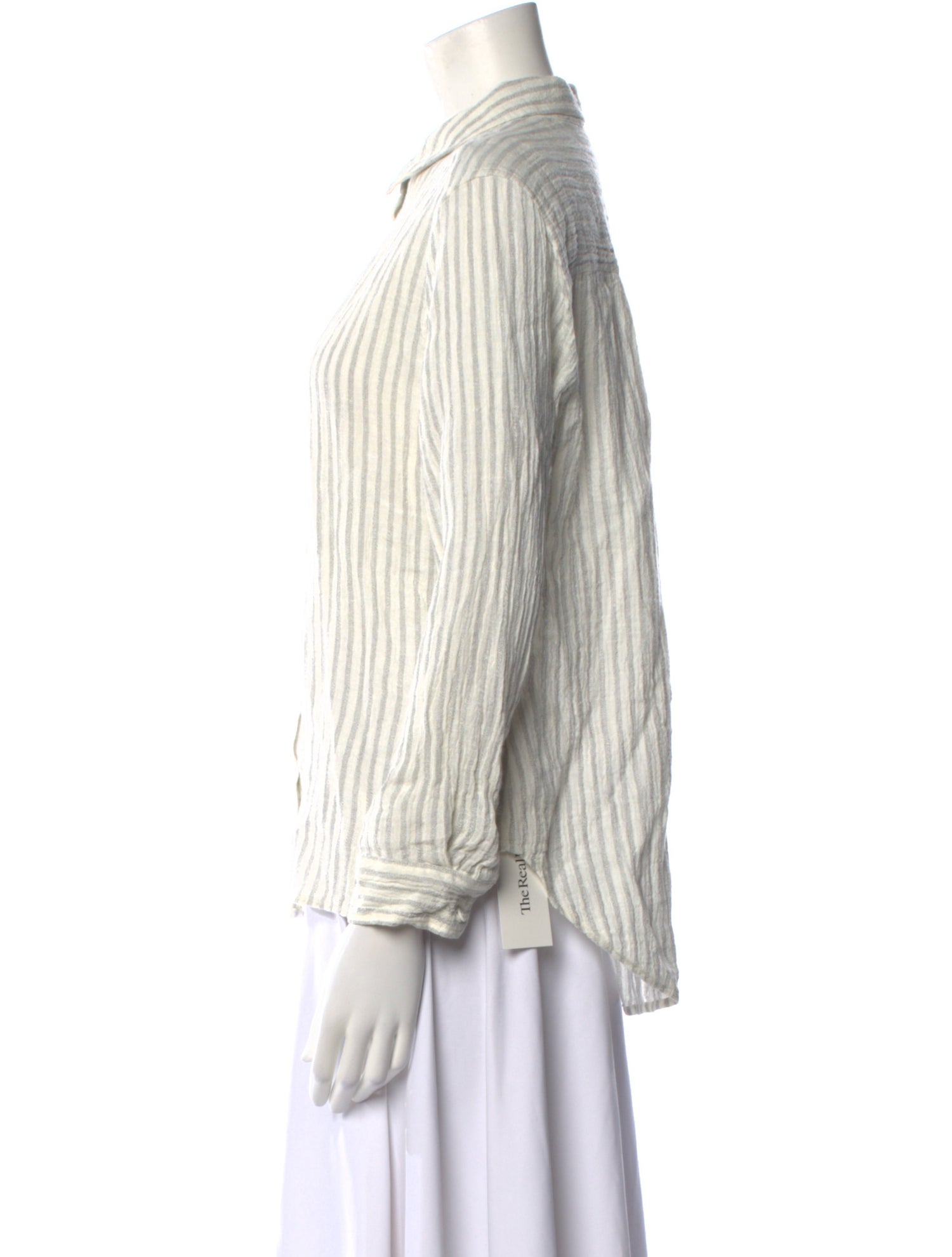 Outerknown Linen Striped Button-Up Top