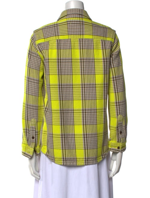 Outerknown Plaid Print Long Sleeve Button-Up Top